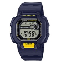 CASIO W-737H-2A 튼튼하고 두툼한사각 디자인의 100m완벽방수 스포츠 레저패션 군용선물