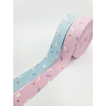 리본디자이너 원단리본, 19-백조하늘, 50cm