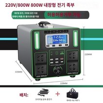 더캠핑 파워뱅크 고속충전 캠핑용 대용량 보조배터리 휴대용 전원 야외 모바일 전원 공급 장치 220v 휴대용 대용량 캠핑 스톨 라이브 방송 자율 주행 투어 비상 에너지 저장 배터리, A.0mAh, C.800w(스토리지 0.8kWh 880 000mAh)