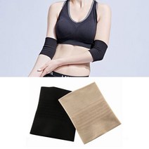 PKFARM 남녀공용 얇은 탄력 팔꿈치 보호대 밴드 2P 세트 팔뚝 슬리브 엘보 아대, L사이즈, 블랙(검정), 2개입