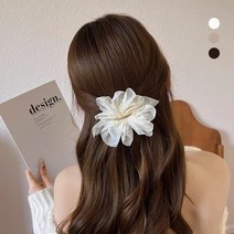 뱀스컴퍼니 풍성한 쉬폰 헤어 레이스 자동핀 3개 1세트