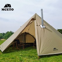 옥타곤텐트 MCETO-야외 캠핑 경량 500CM 천막 뜨거운 텐트 스토브 잭 겨울 사냥 팔각형 2 문 바람과 비 저, 02 Green_01 5x5xH2.4M