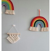 마크라메 소형 미니 월행잉 벽장식 아기방 카페 집들이 인테리어 국내제작