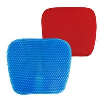 (엘리펀/방석)벌집 젤리방석 여름 통풍 실리콘 쿠션 시트 고탄력 방석, C.레드커버+젤리방석