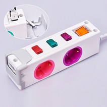 티앤씨 옆으로 디자인 멀태탭 2 USB 개별 멀티콘센트 2구 3구 4구 5구 6구 멀티탭, 옆으로 디자인멀티탭 3구 3.0M