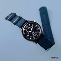 타이맥스 MK-1 뉴트로 블루 나토밴드 빈티지 시계