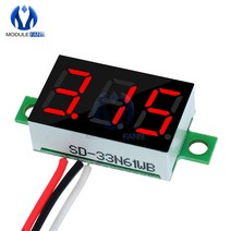 LED 광고판 전광판 차량 휴대용 미니 간판 036 인치 디지털 디스플레이 전압계빨간색 패널 전압계 DC 47 32V 3 자리 조정 267EA 2, 단일옵션