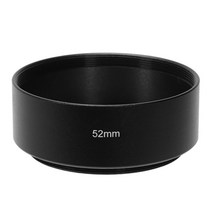 캐논 니콘 펜탁스 소니 올림푸스을위한 52mm 마운트 표준 금속 렌즈 후드, 보여진 바와 같이, 하나