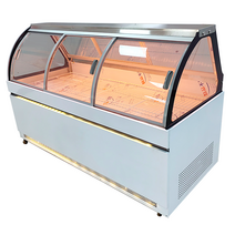 정육쇼케이스 업소용 전문점 마라탕 직냉 보관 고기, 전면 후면 개방 1600x860x1220mm