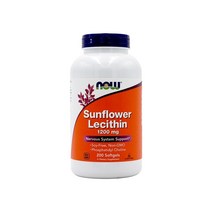 나우푸드 NOW FOODS 나우 푸드 선플라워 레시틴 1200mg 200소프트젤, 200개, 1개