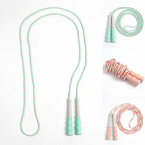 리듬 줄넘기 꼬임 방지 구슬 점핑 로프 유산소 운동 다이어트 체력 단련 성인 아동, 민트(GTF28569)