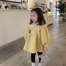 리나베베 후드 벌룬 기모 안감 원피스