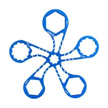 캡 제거 및 설치 렌치 스패너 도구 자전거 앞 포크 수리 도구, 알루미늄 합금, 알루미늄 또는 나일론
