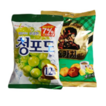 롯데제과 청포도캔디 323 g + 롯데 스카치캔디 세가지맛 317 g, 323g, 2세트