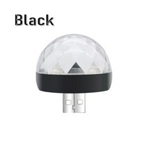 조명기구 2pcs usb led 디스코 dj 무대 조명 휴대용 가족 파티 공 다채로운 라이트 바 클럽 무대 효과 램프 5v 휴대 전화 조명, 검은색, USB 안드로이드 포트