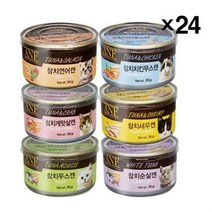 ANF 고양이 참치간식 캔 95g X24 고단백 영양 살코기, 참치순살