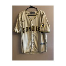 MLB 야구Padres저지 San Diego Juan Soto #22 Pinstripe Brown Alternate