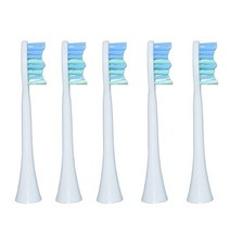 음파 전동 진동 초음파 자동 칫솔 휴대용 구강 세정기 스마트 전기 조절 모드 방수 충전식 치아, 5 헤드