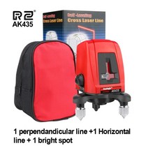 저무리 레이저수평자 광파기 다기능레이저수평기 레벨기거치대 레이저자 수광기 회전레벨기 오토레벨기 레벨기삼각대 자동레벨기 rz 레벨 2 라인 셀프 레벨링 360° 수직 크로스 레드, ak435