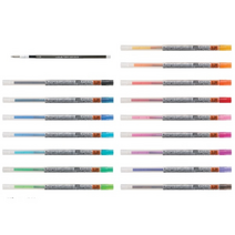 SS1811 유니 스타일핏트 젤잉크 리필심 028 038mm 색상별, 0.38mm:블랙