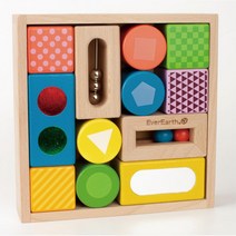 원목 퍼즐 블럭 12개월 아기 장난감 창의력 학습 교구 어린이집 블록놀이