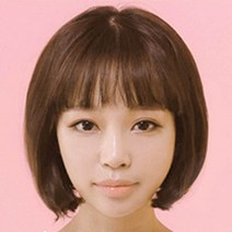 뒷머리 정수리 옆머리 부분 헤어뽕 가발 투톤브라운