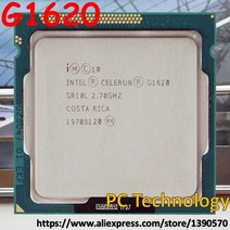 리퍼 CPU 오리지널 인텔 셀러론 G1620 2.7GHz 2MB LGA1155 데스크탑 cpu 프로세서 1 일 이내, 한개옵션0