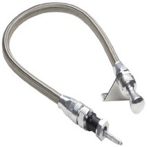 Lokar 1210144 Anchor-Tight Brite Firewall Mount Transmission Dipstick with Lock for Powerglide OEM a, 1, Lokar 1210144 Anchor-Tight Bri