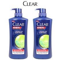 클리어 맨 쿨링 이치 컨트롤 샴푸, 650ml, 2개