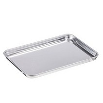 GY 스텐 사각 트레이 5호 캠핑 제빵 제과 컵 고기 오븐 플레이트 플레이팅 쟁반 밧트