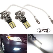도어라이트 H3 LED 헤드라이트 안개등 전구 키트 상향등/하향등 100W 6000K 12V 백색 회전 신호 자동차 40, 01 H3, 01 White