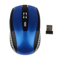 배그마우스 게이밍마우스 2.4G 무선 마우스 광학 6 버튼 게이머 USB 수신기 1600 인치 당 점 휴대용 게임, 06 Smooth Blue, 한개옵션1