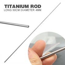 1개 학년 5 gr5 티타늄 막대 티 바 금속 스틱 용접 도구 50cm x 4mm 부식 저항