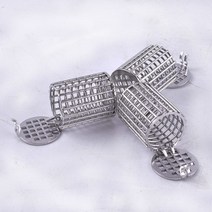 라운드 SS 정제 용해 바구니 싱커 실험실 테스트 장치 포장 유형 상자, 02 Fine 12x25mm 316