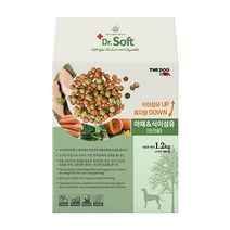[더독] 닥터소프트 야채&식이섬유 전견용 1.2kg, 1개, 상세 설명 참조