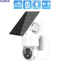 태양광 패널 인버터 설치 태양열 G din n WiFi PTZ 카메라 전지 배터리 PIR 감지 양방향 비디오 감시 CCTV iCSee Alex 지원, Camera Add 128G Card