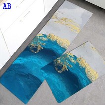 SKANDSALO 북유럽 PVC 싱크대 주방매트 발매트 특대 현관 깔개, AB_45x75cm