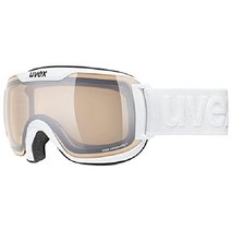 Uvex 유니섹스 다운힐 2000 SV 스키고글(1er 팩), 화이트/실버 클리어