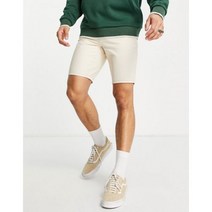 아소스 디자인 클래식 rigid 데님 쇼츠 숏 팬츠 청 반바지 유틸리티 in dusty 크림색 120969