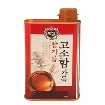 (맛나)참진한참기름(캔) 400ML/백설, 1개