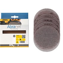 Mirka 9A-232-080RP 10개. 12.7cm P80 그릿 아브라넷 디스크 그레이, 09 600