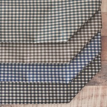 방수천 / 면 라미네이트 원단 / 4미리 체크 컨츄리 4컬러, 네이비