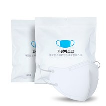 파랑마스크 새부리형 대형 KF94, 25매, 2세트, 화이트