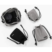 BOONA DSLR 미러리스 컴팩트 카메라 가방 파우치 S/M/L, M, 그레이