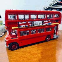 중국 레고 완벽 호환 재고 있음 BusforLondon 런던 빌딩 에 의해 설계된 더블 데커 버스 완구 키트 Model1711PCS 10258 21045 1266 터, Paper manual No box