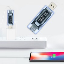 전압계 디지털 USB 전압 전류 테스터 전문 휴대용 배터리 용량 검출기 전력계 보조베터리 공장 실험실, 한개옵션0