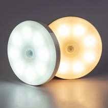 건전지 센서등 캠핑카 카라반 서비스도어 옷장 수납장 led 레일등 붙이는조명 야외조명 부착, 1센서LED-웜화이트