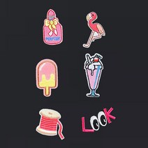 G 세트 자수패치 열접착 와펜 가방장식 옷장식 패치 자수패치 캐릭터패치 DIY 패치 다리미패치 의류리폼패치 리폼와펜 장식와펜