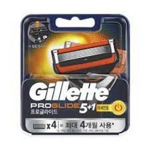 질레트 퓨전 프로글라이드 파워 면도날, 4개입, 1개