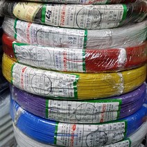 테프론전선(FEP) AWG26 500M 1롤/300V 200℃ 불소수지 테프론선 케이블, 색상선택, BK(검정)